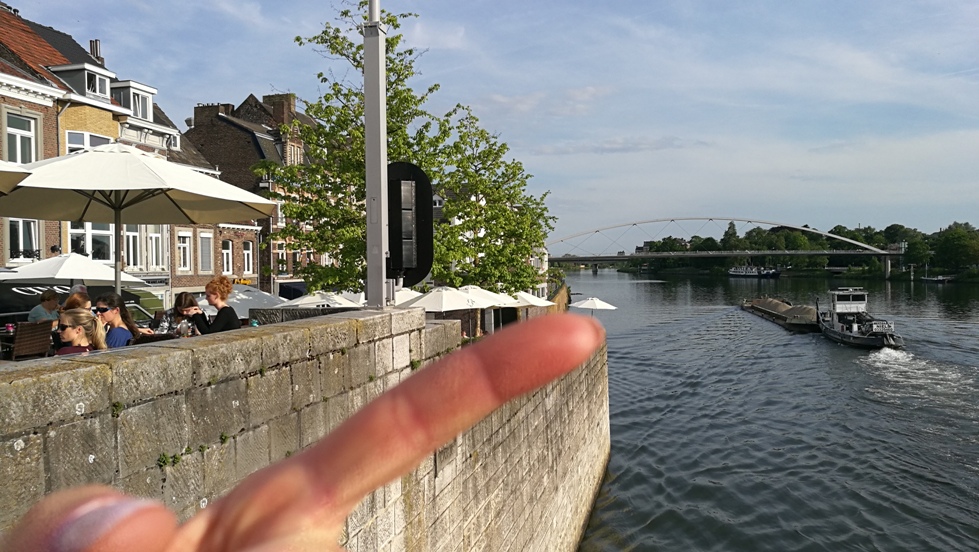 A Maas folyó Maastrichtben, Hollandiában - Kocsmaturista