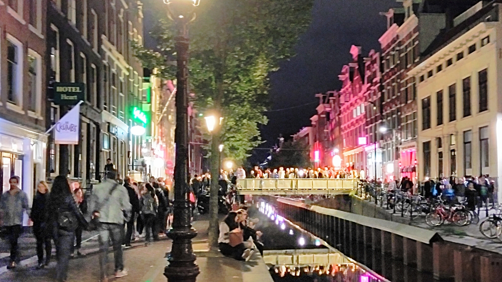 A piroslámpás negyed Amszterdamban