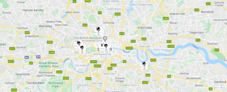 Londoni Kocsmaturista térkép
