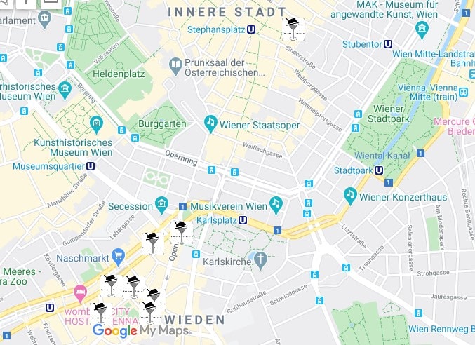Kocsmaturista - Bécsi kocsmák térképen