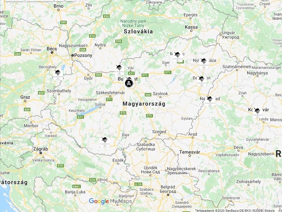 Léteznek még magyar romkocsmák - Kocsmaturista - Térkép
